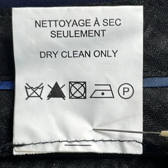 Soul of London Flat Front Unhemmed Dress Pants in Navy Blue - NWOT - Size 43R - Picture 6 of 6